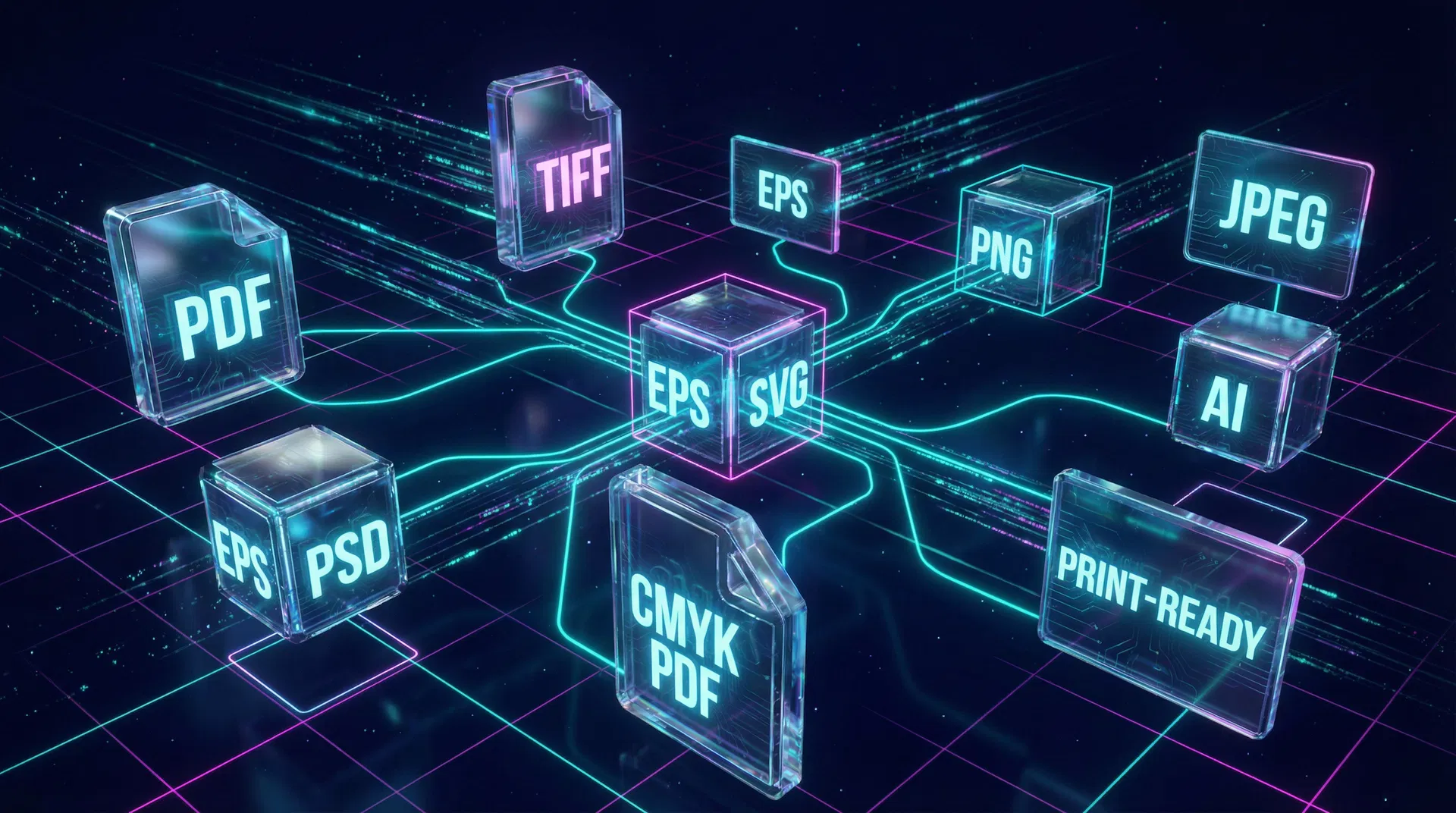 3D visualization of export file formats