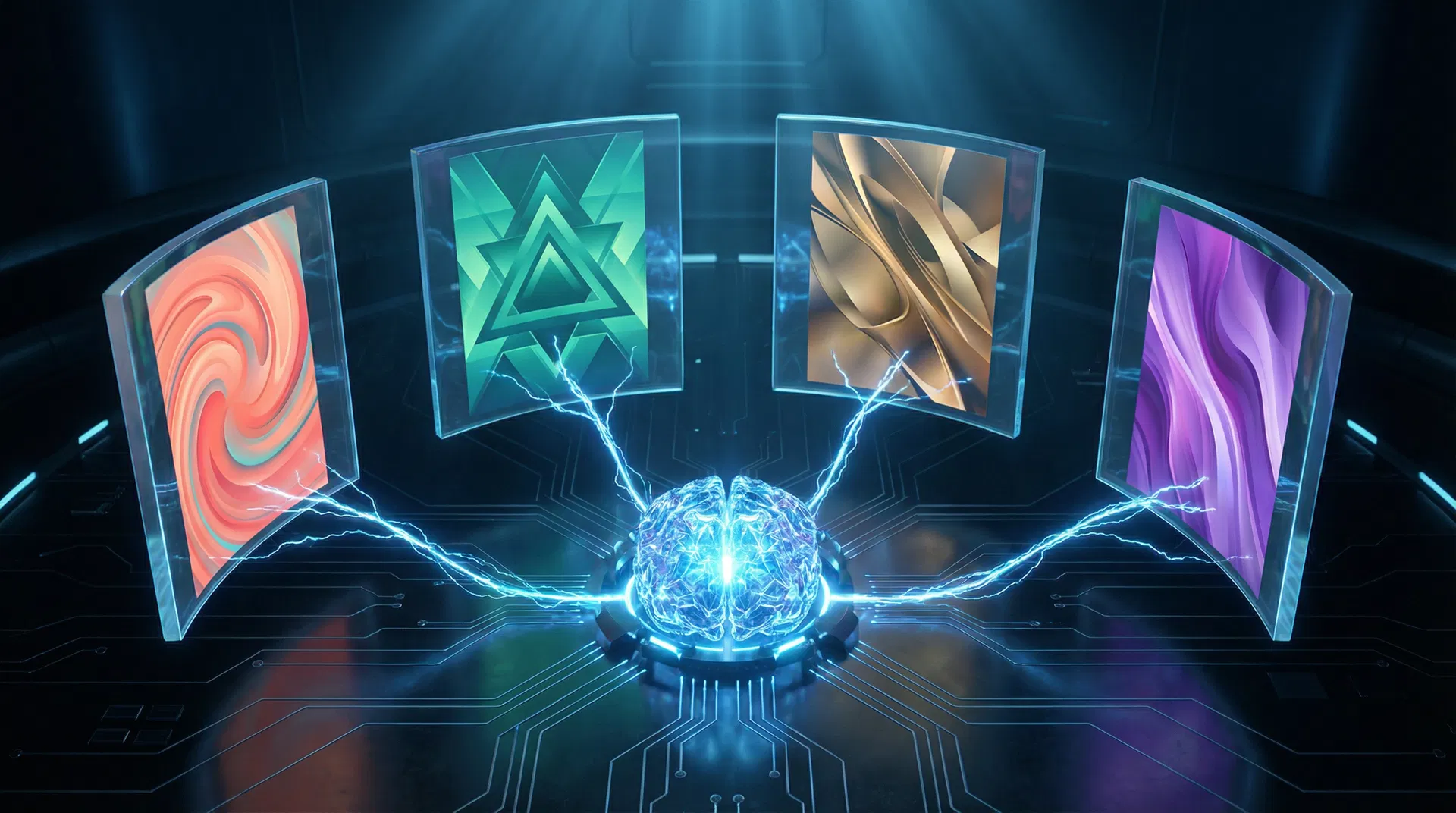 AI generating multiple design variations