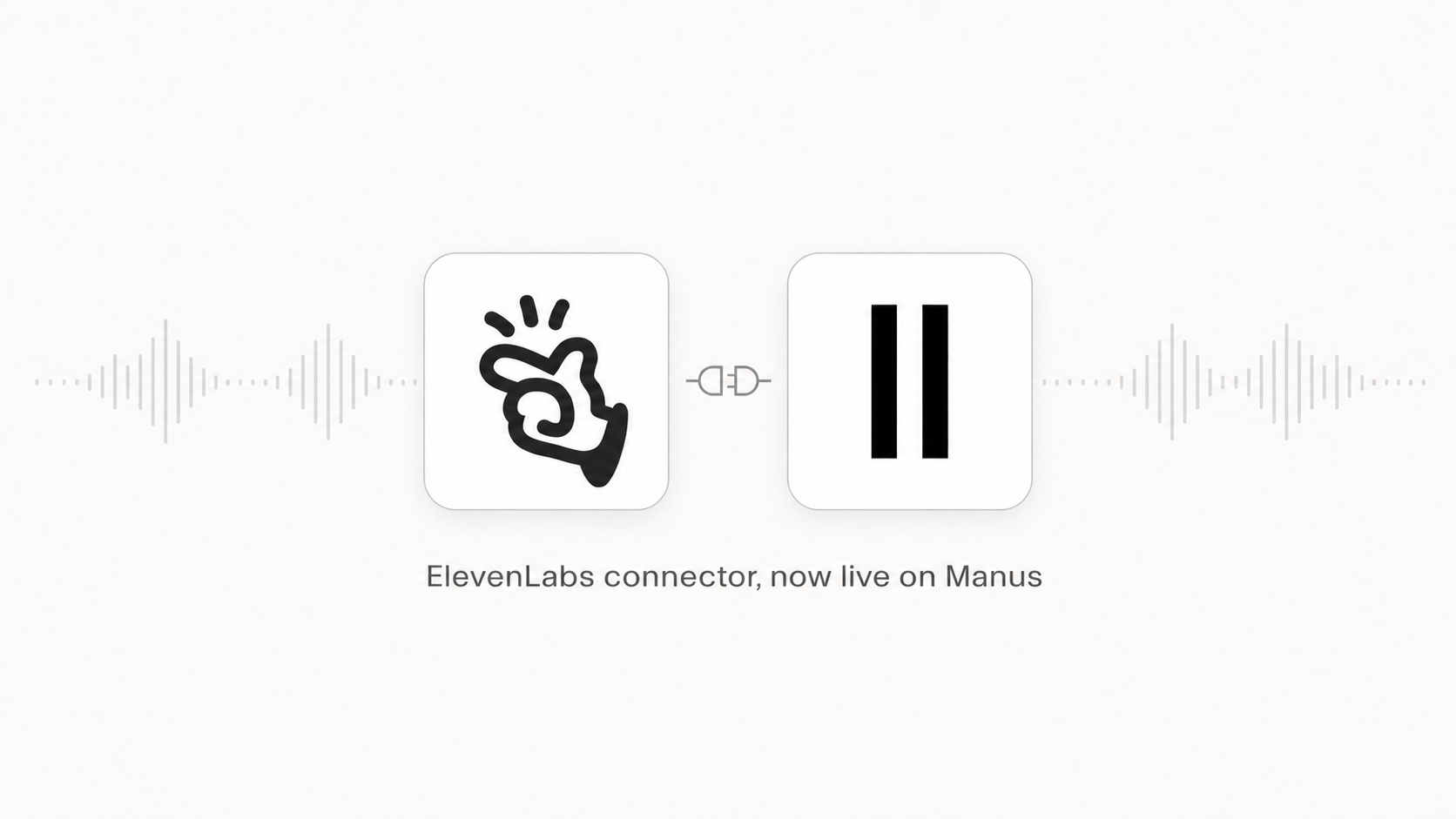 The ElevenLabs connector is now live on Manus