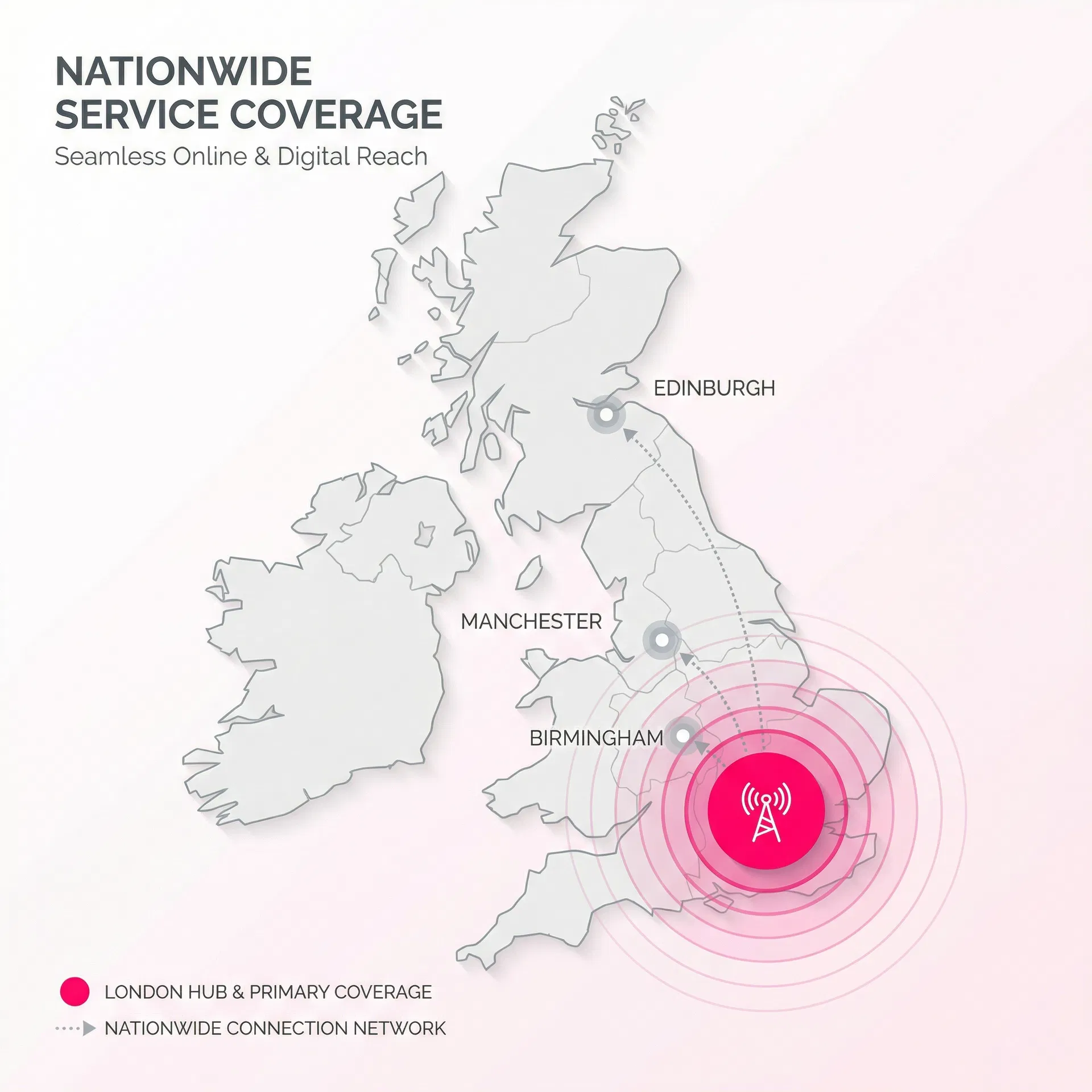 UK service coverage map