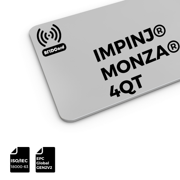 UHF M4QT RFID Card Front View