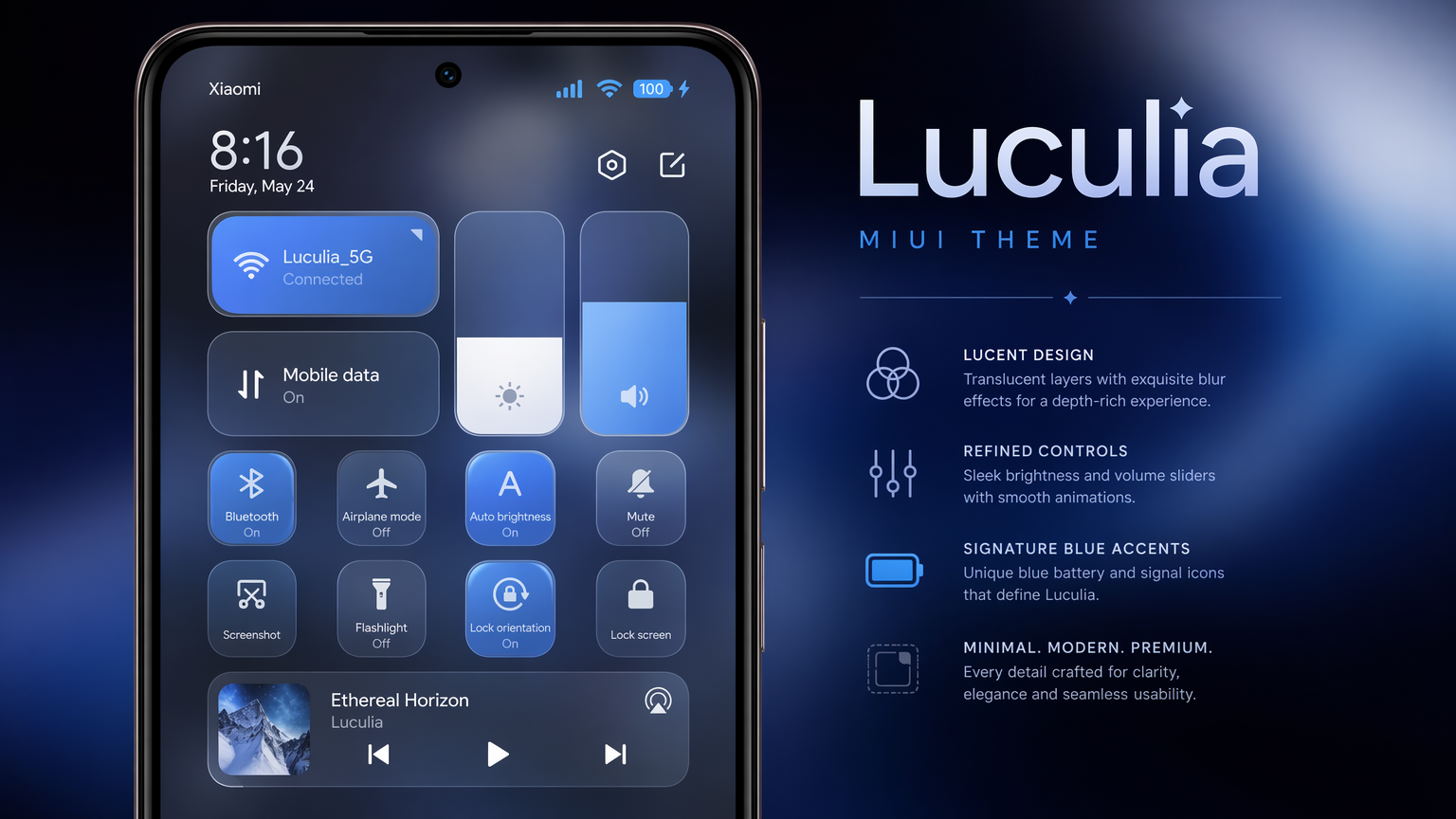 Luculia MIUI Theme UI Design