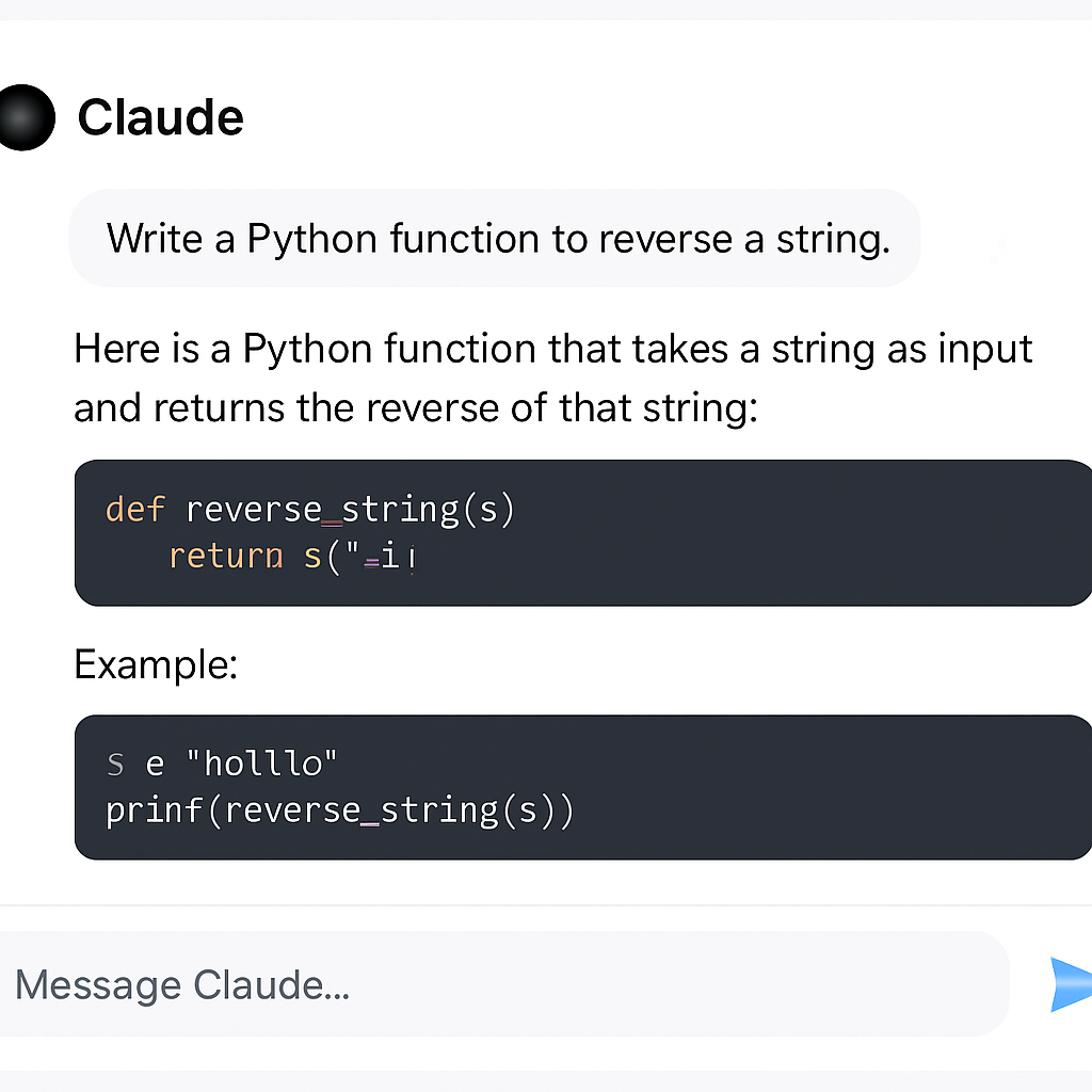 Claude AI Interface for Coding