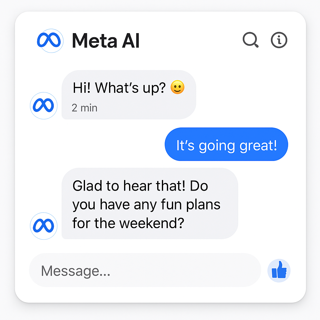Meta AI Interface