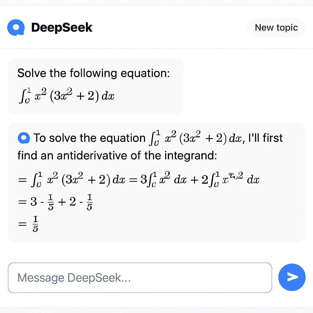 DeepSeek AI Interface