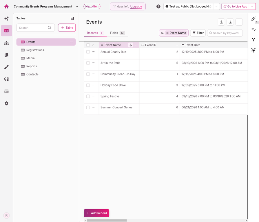 Eventrecordid Finding Record IDs