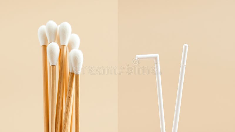 Comparison between bamboo and plastic cotton swabs environmental impact