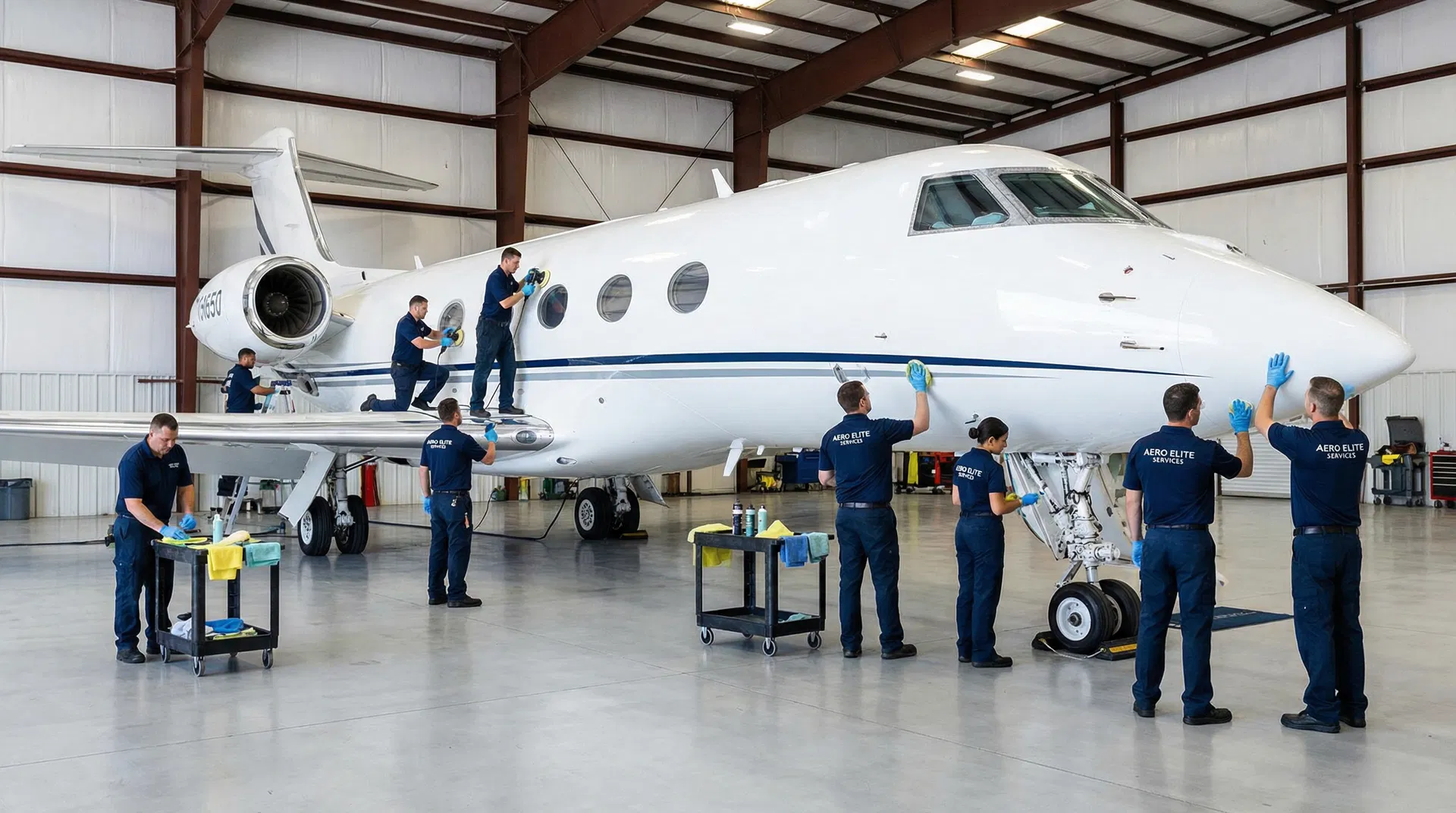 Veterans Aircraft Services team at work