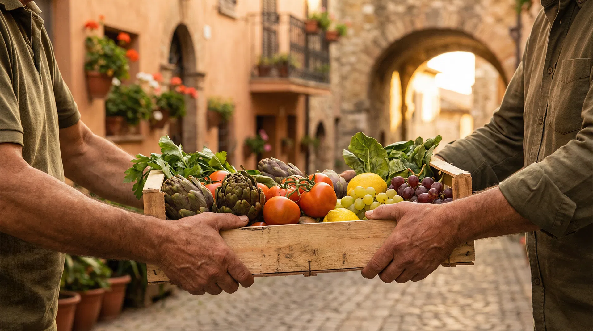 Comunidad de vecinos colaborando en la distribución de alimentos