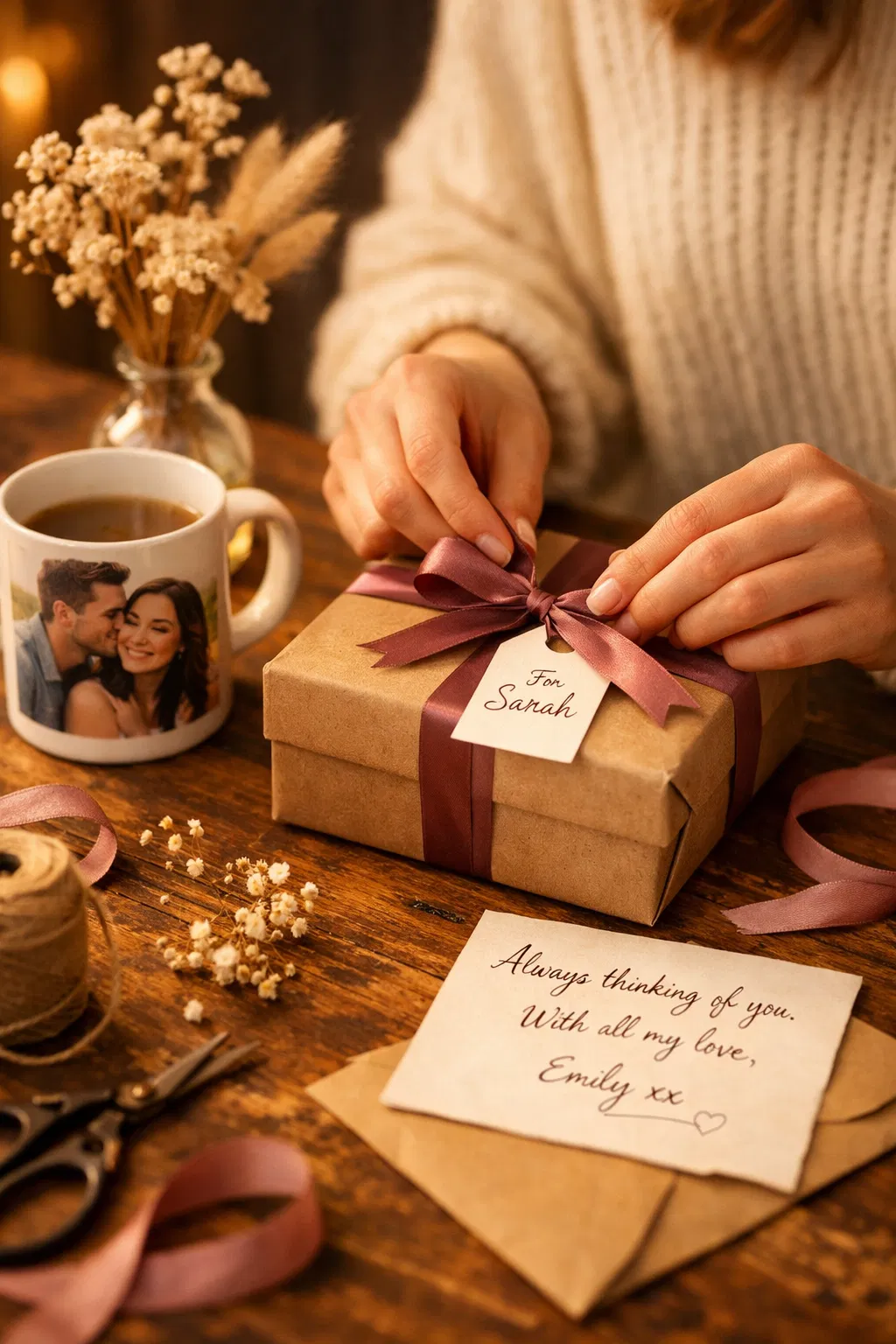 Crafting personalized keepsakes with love