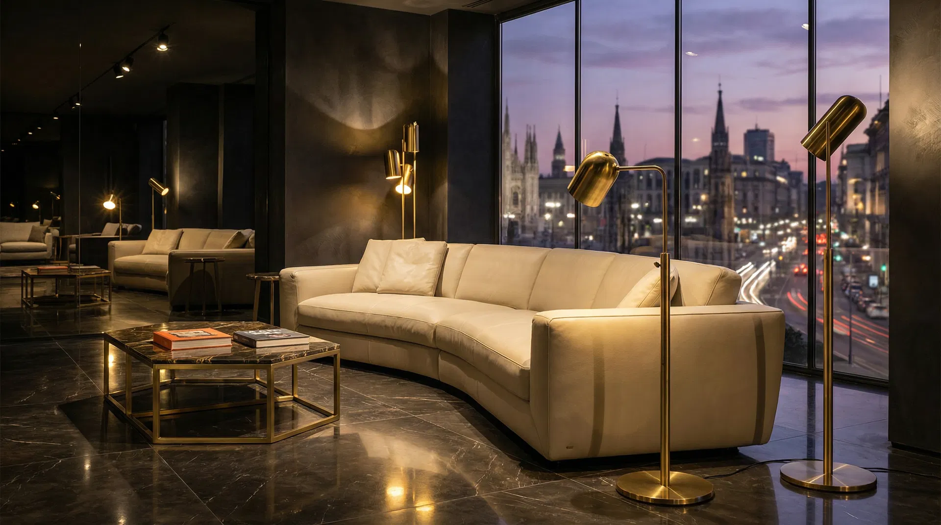 Italian luxury furniture showroom