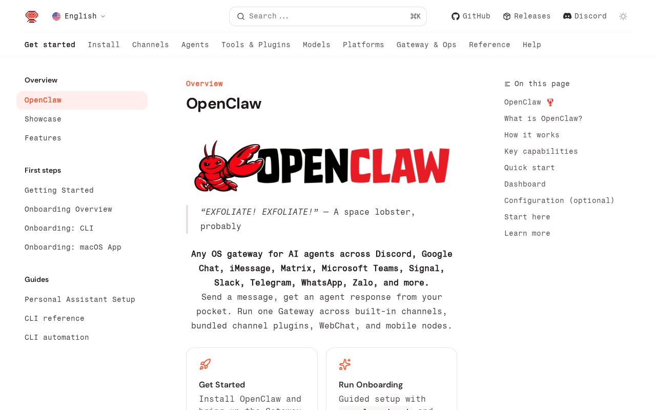 OpenClawドキュメント