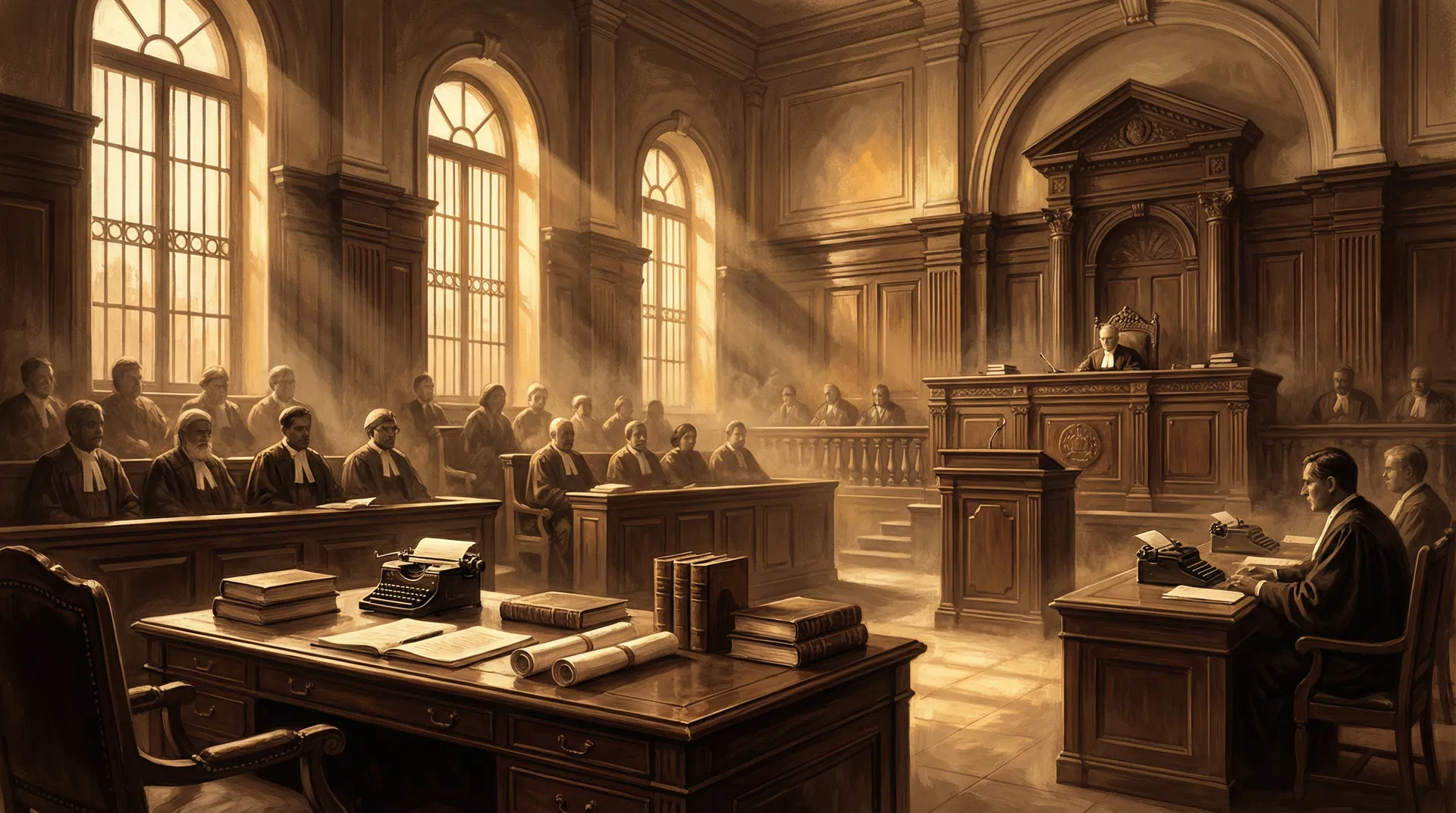 Historic Indian courtroom