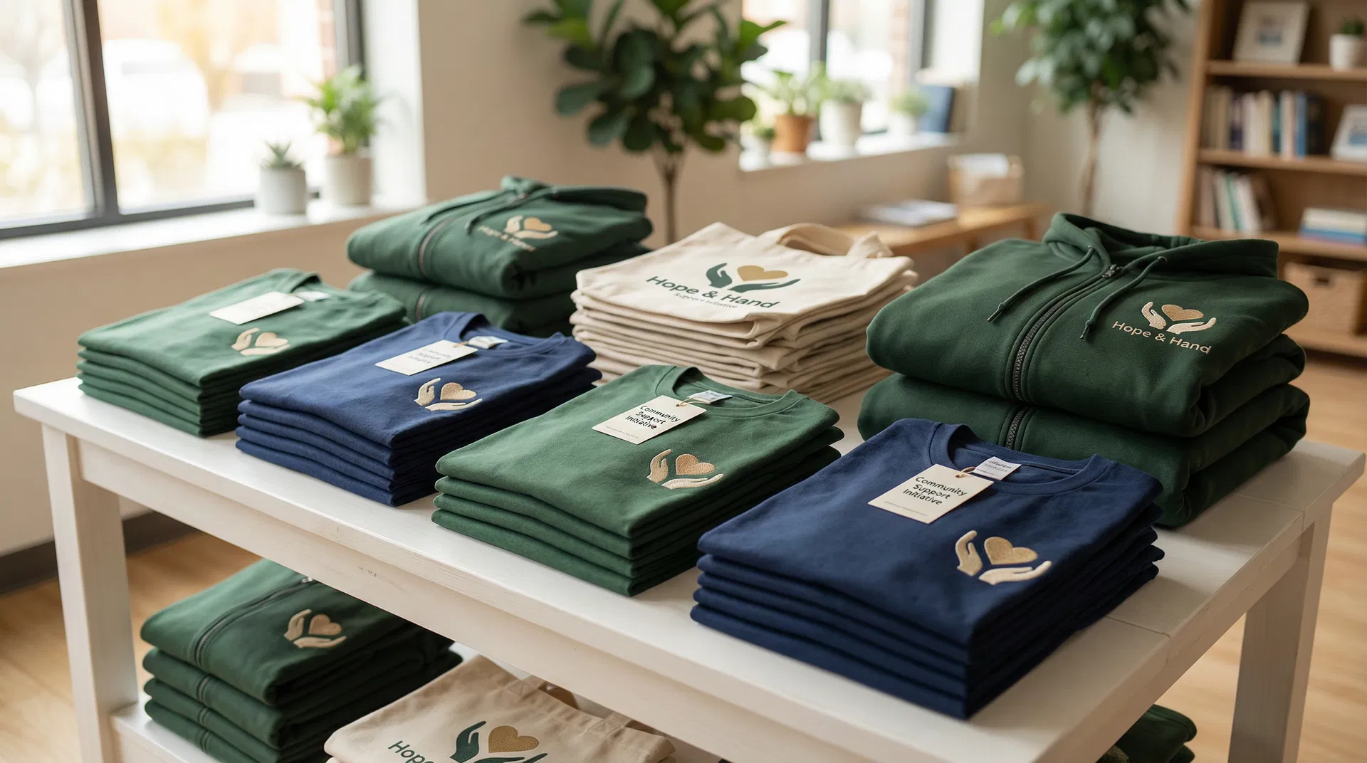 Help The Next Person branded merchandise and apparel