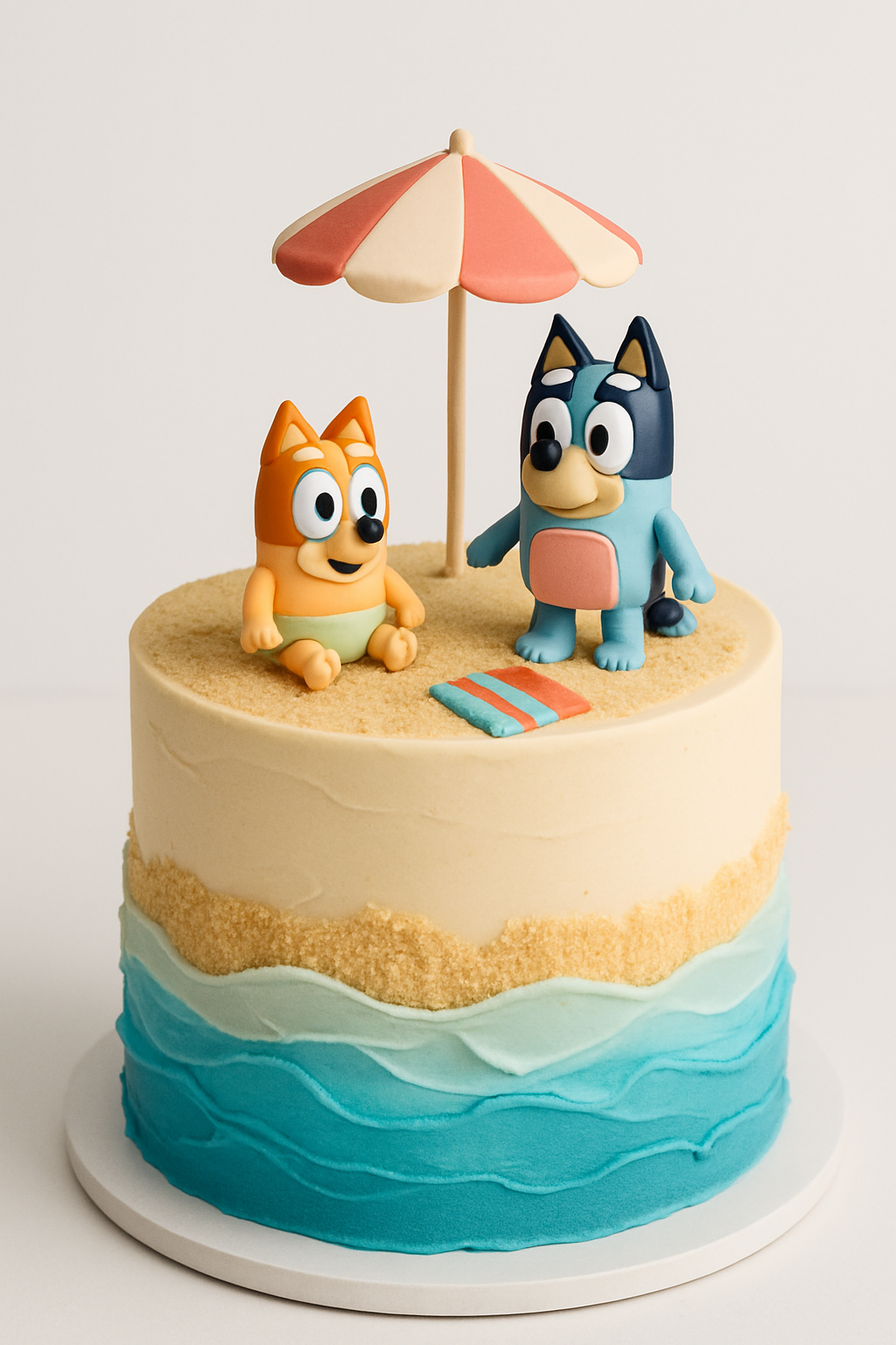 Bolo A Praia de Bluey