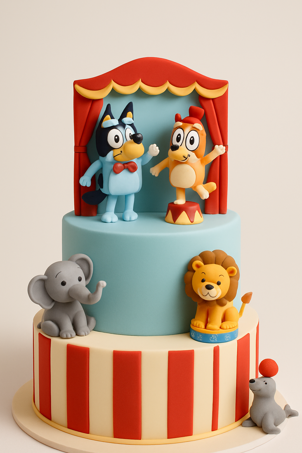 Bolo O Circo da Bluey