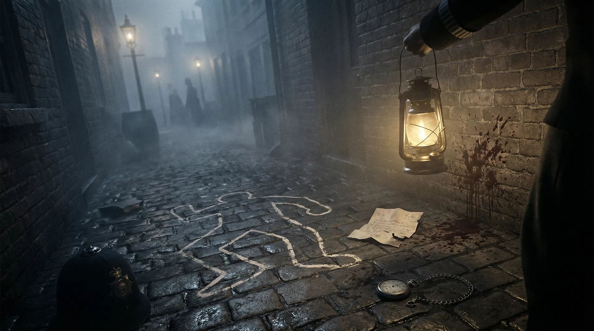 Victorian crime scene