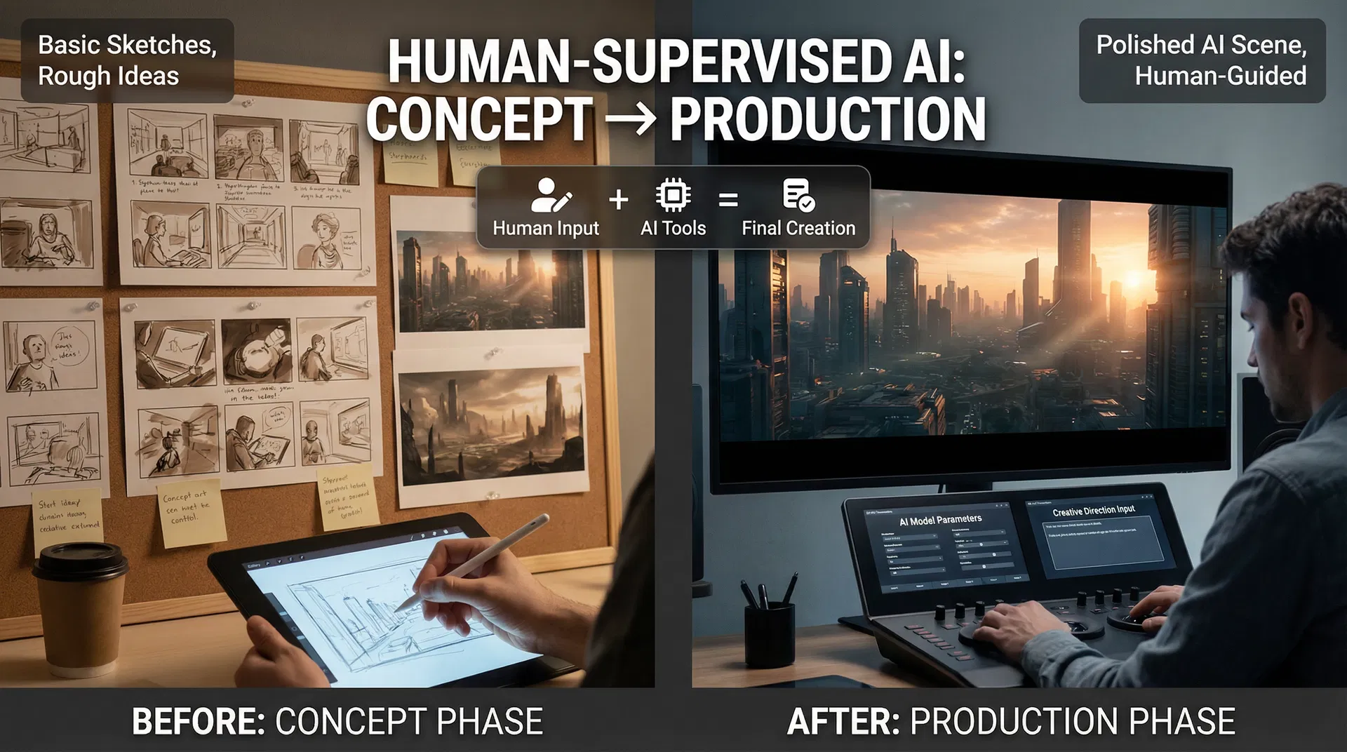 Human-Supervised AI Creation