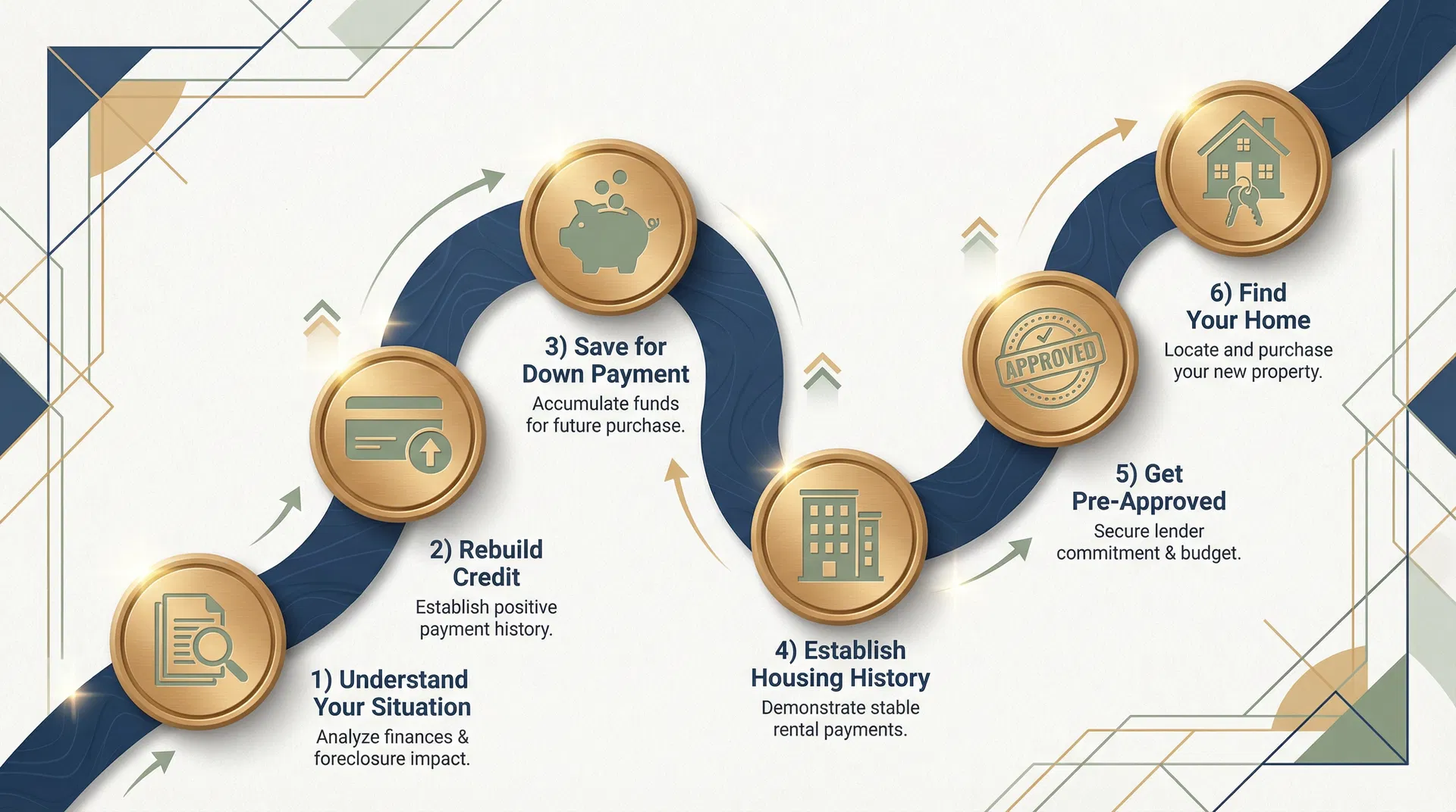 Six-step foreclosure recovery roadmap to homeownership