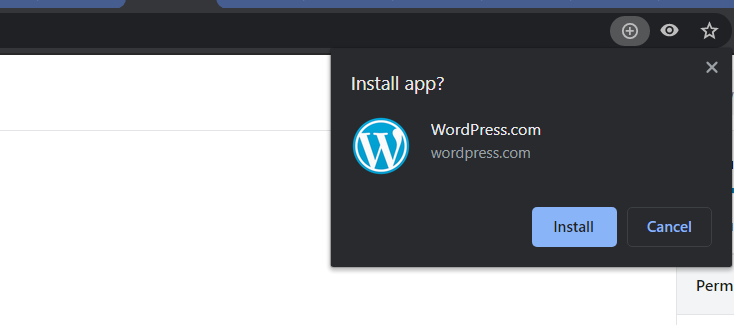 Chrome地址栏安装图标