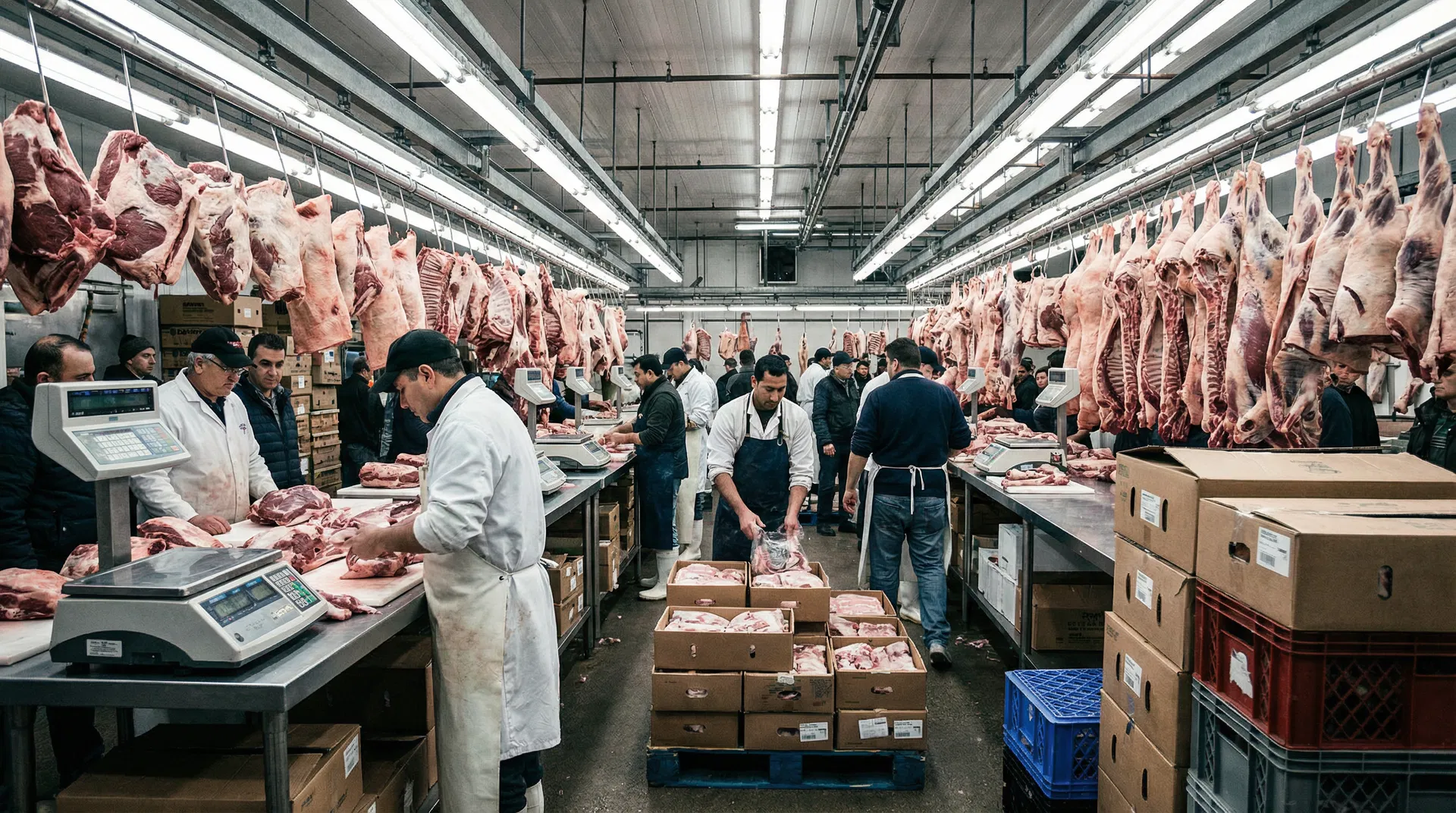 Wholesale meat market