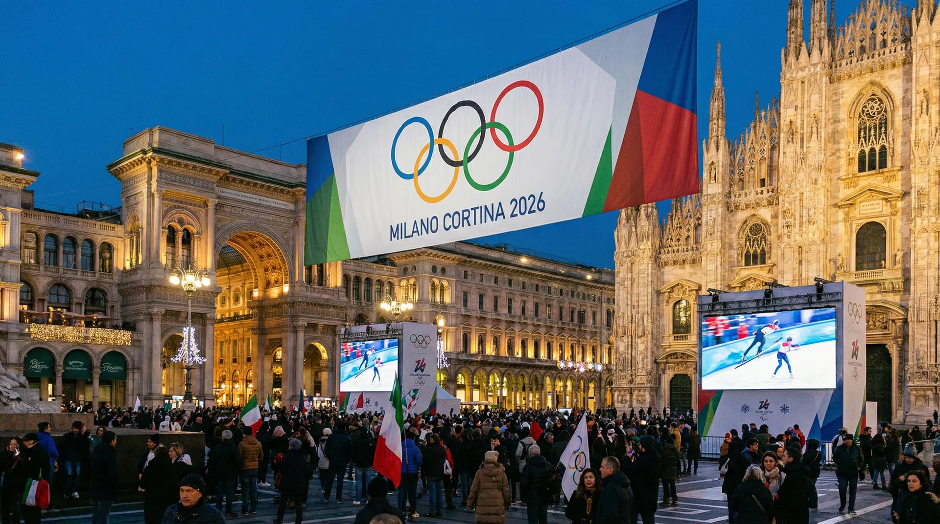 Olympic atmosphere in Milan
