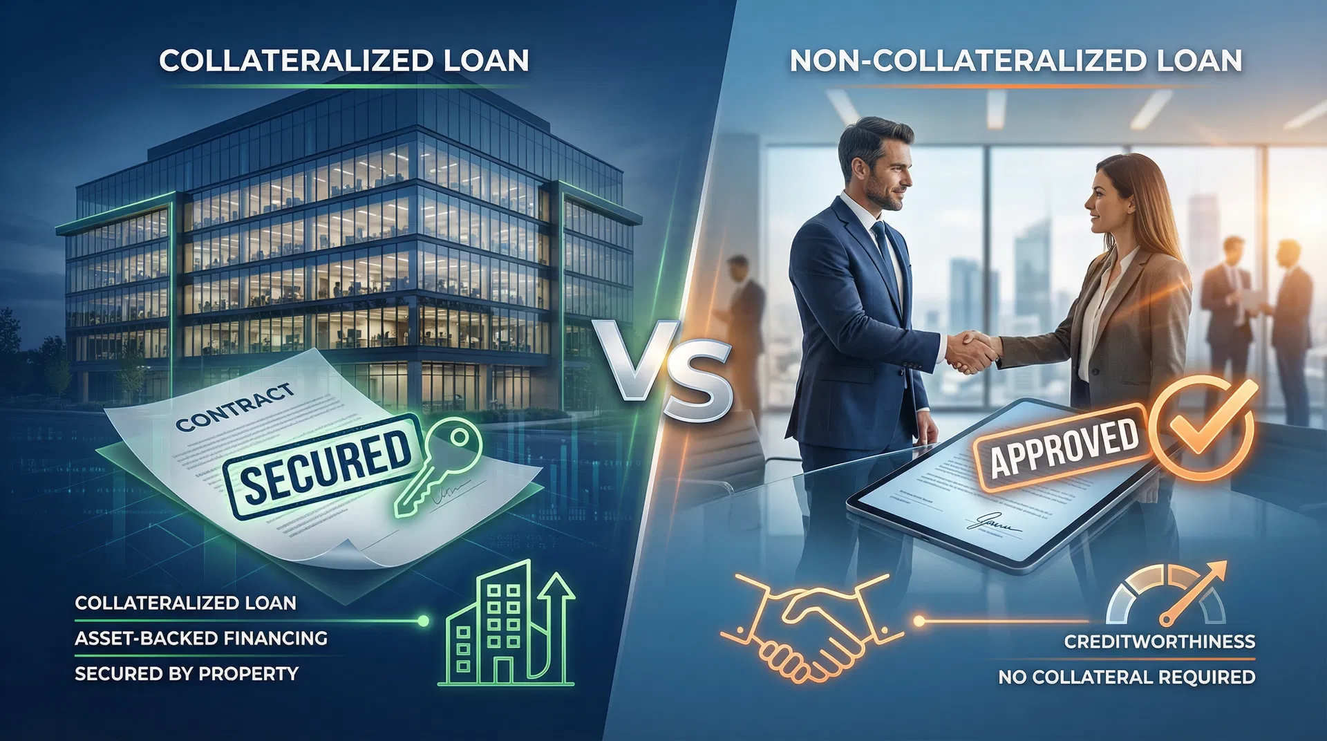 Business funding guide: Collateralized vs Non-Collateralized Business Loans: Complete Comparison Guide 2026