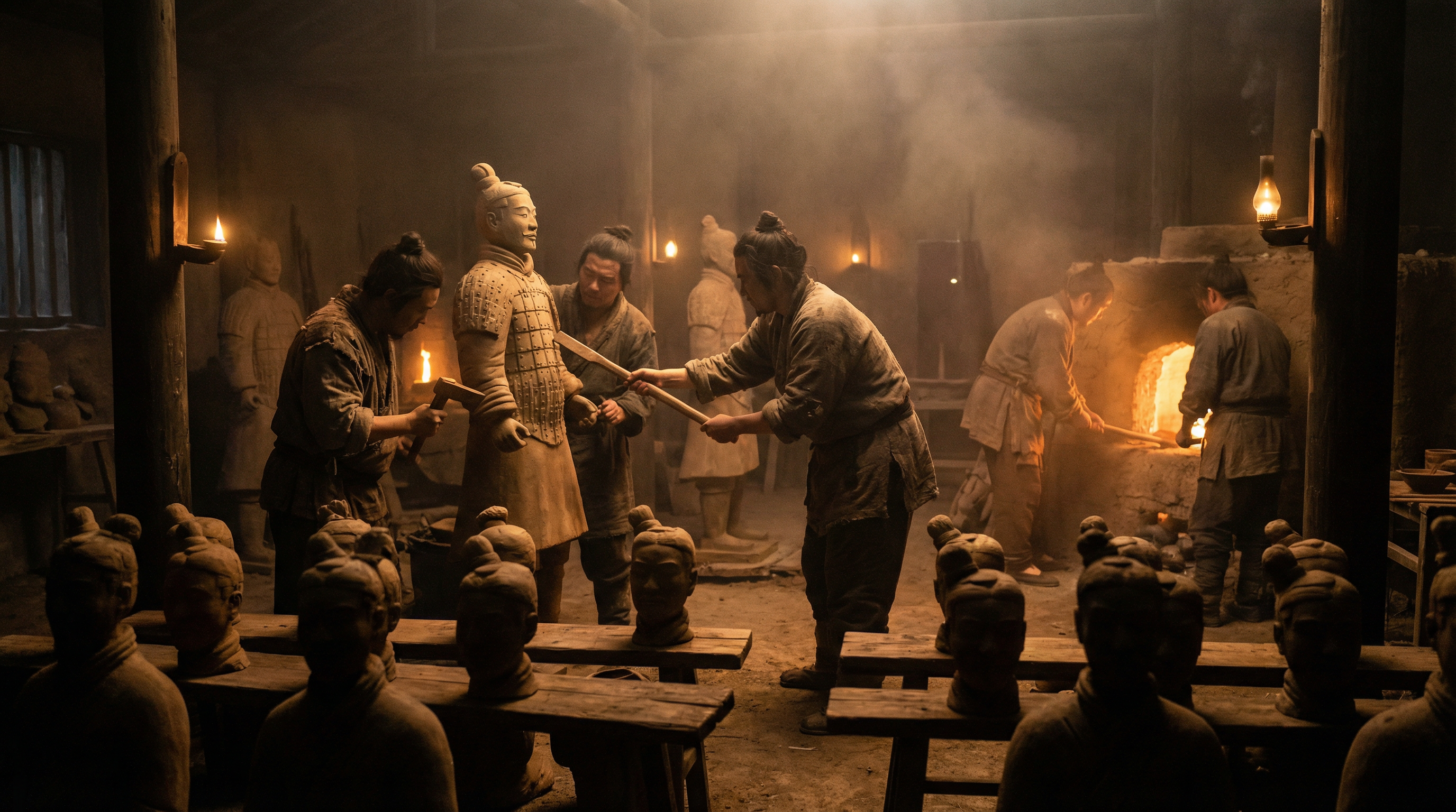 Terracotta Army Manufacturing — Qin Dynasty China ancient artifact, Classical Antiquity