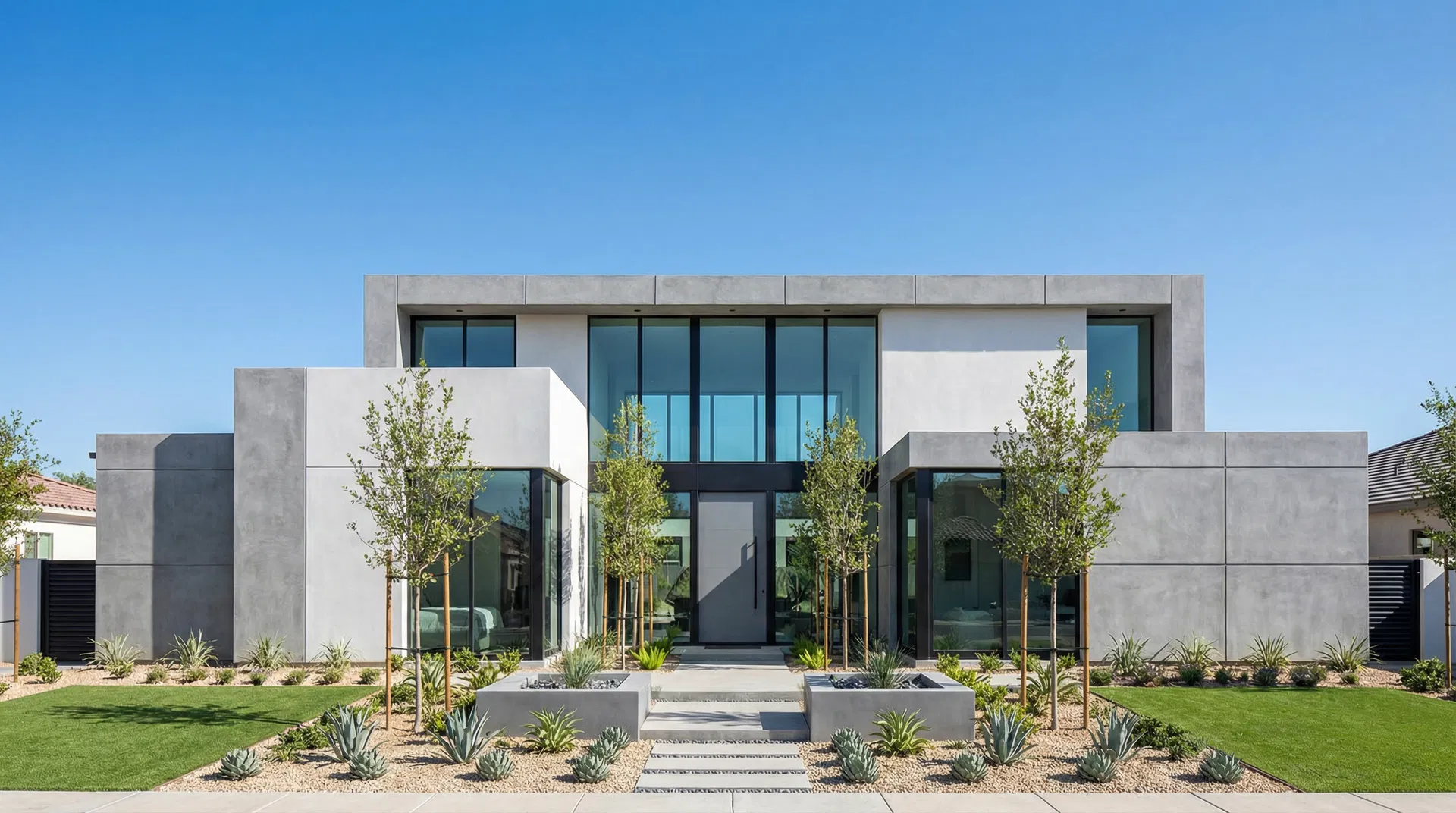 Modern home exterior