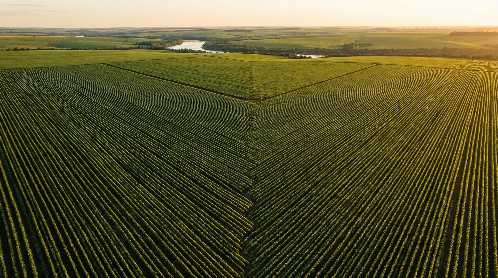 Plantação vista aérea