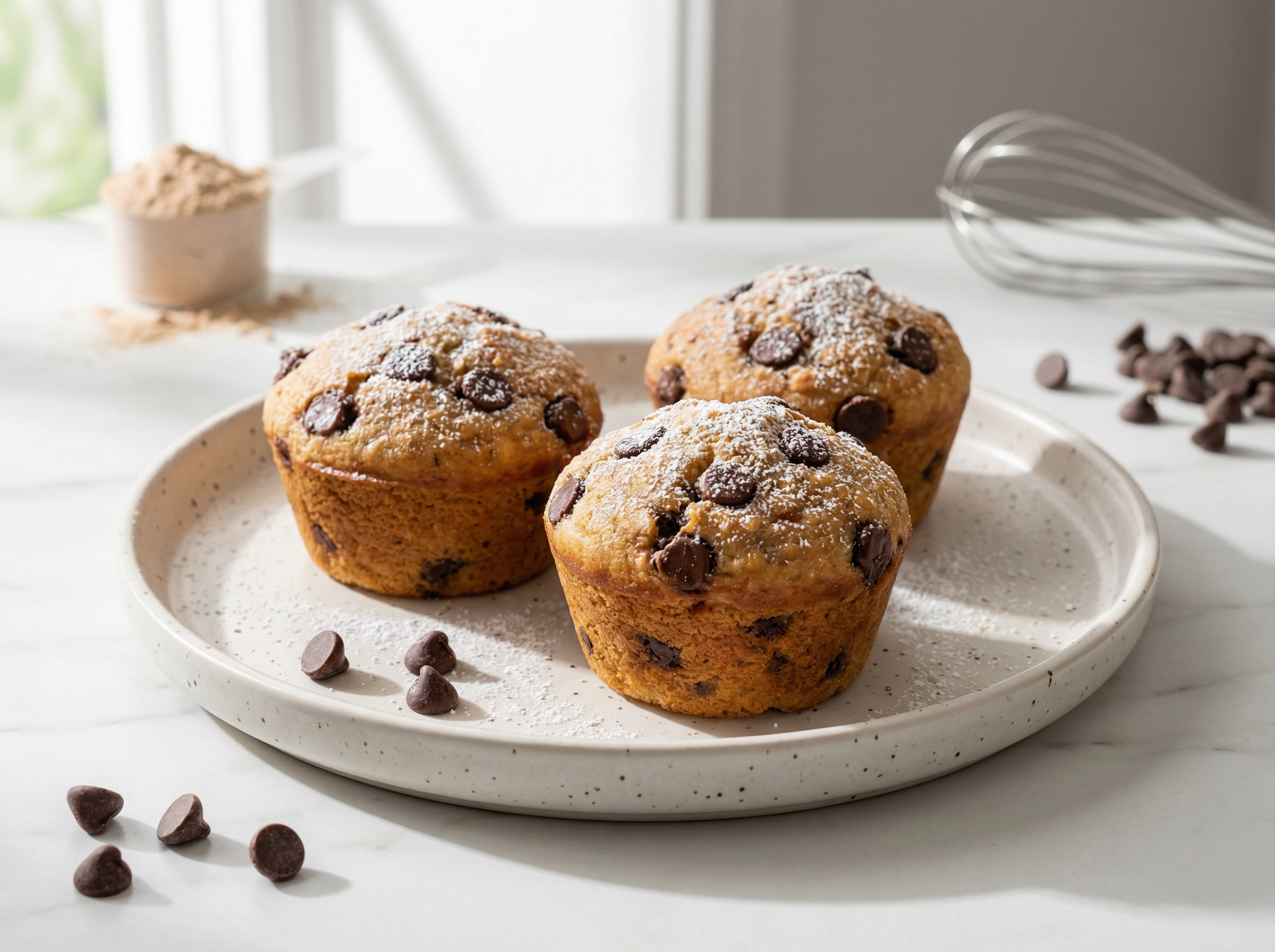 Double Chocolate Zucchini Muffins