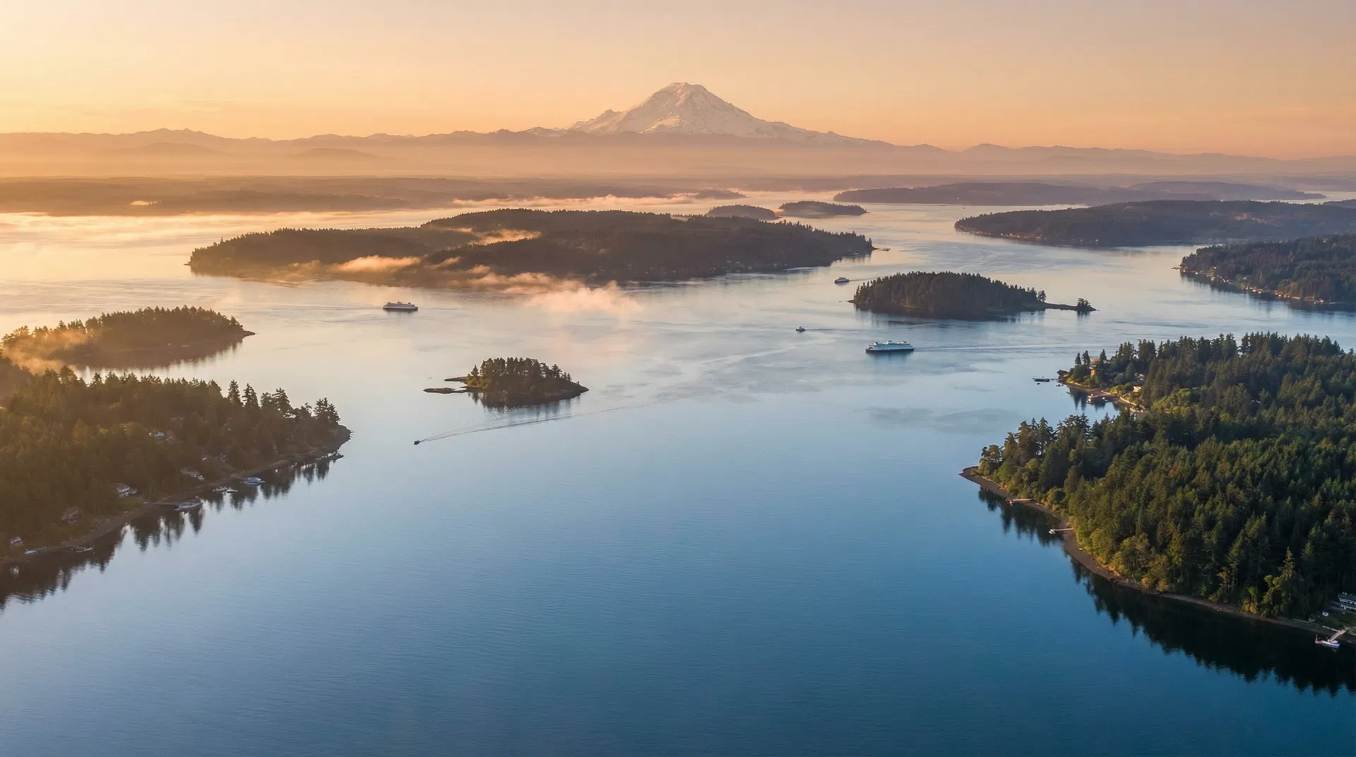 Beautiful Puget Sound landscape