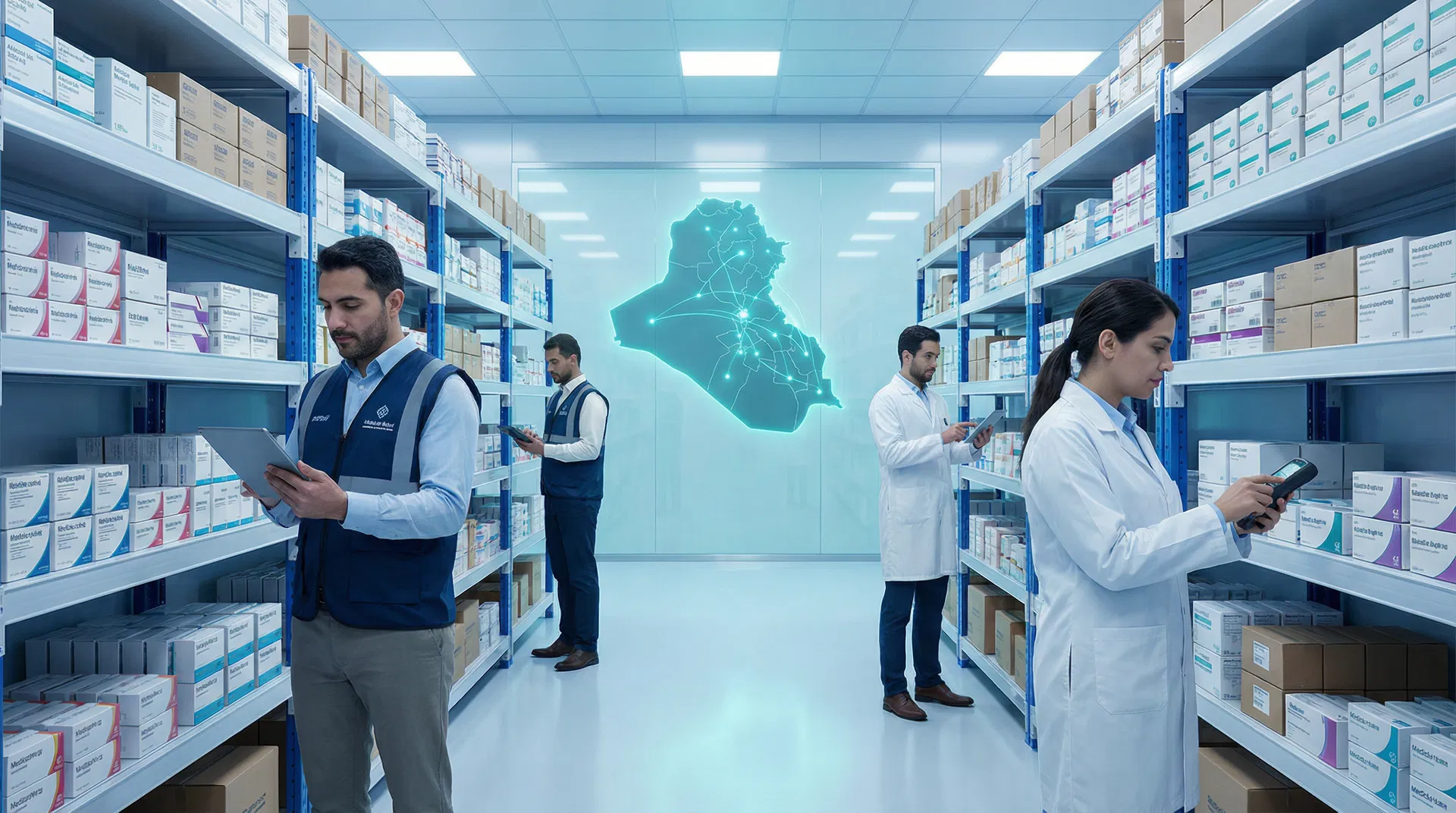 Gheena Pharma distribution network in Iraq