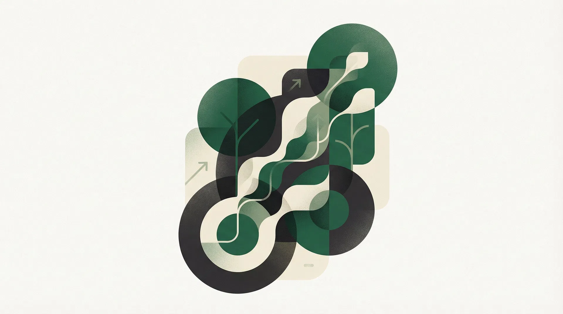 Abstract illustration of social media strategy and growth