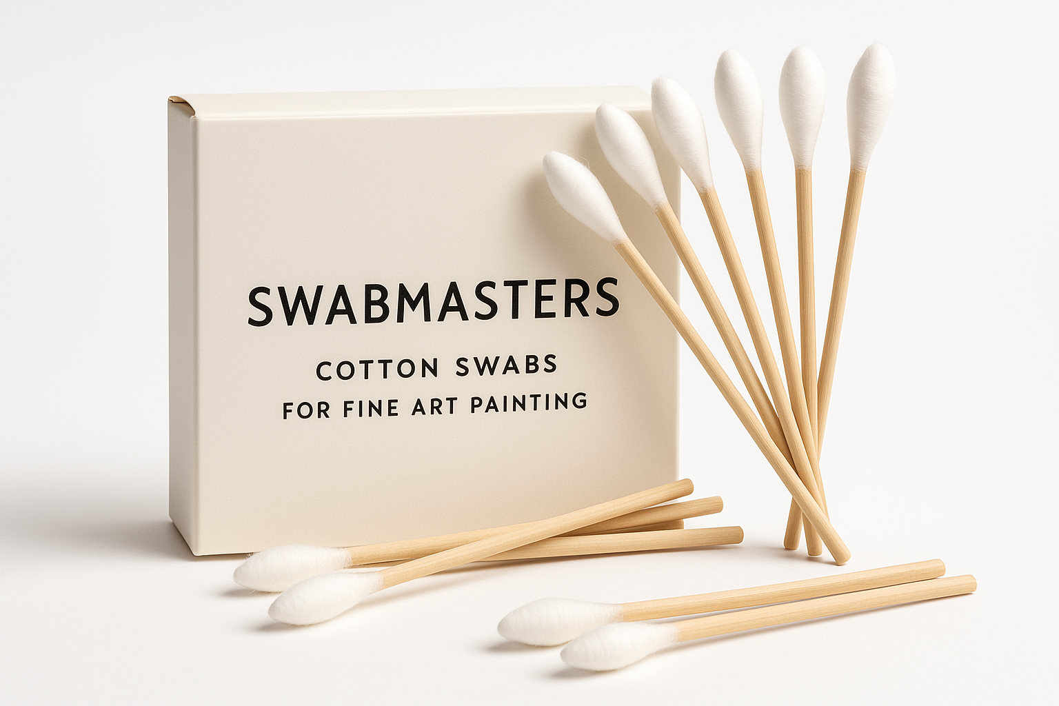 SWABMASTERS Professional Cotton Swabs for Fine Art