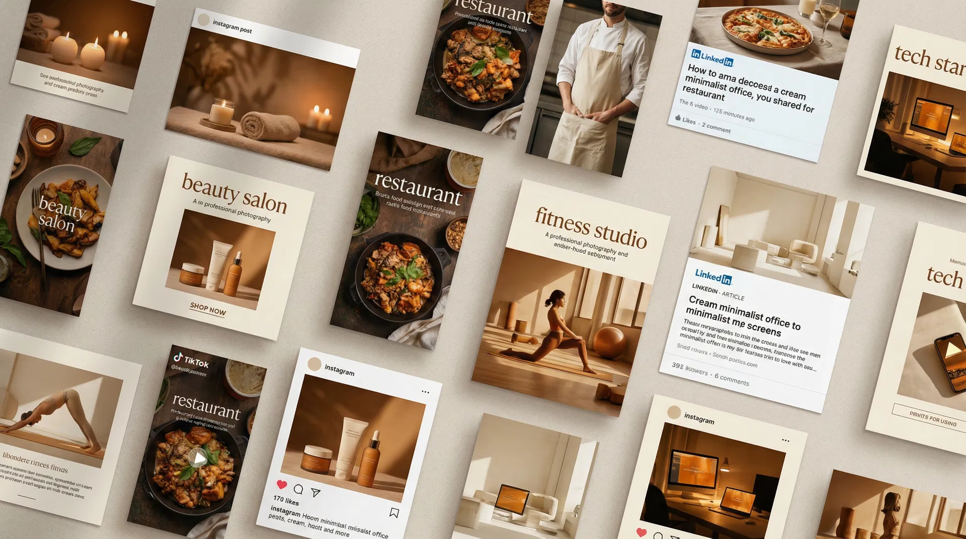 Grid de contenido creado con ContentFlow