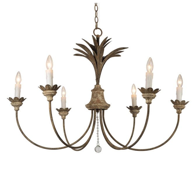 An example of an outdated, traditional chandelier.