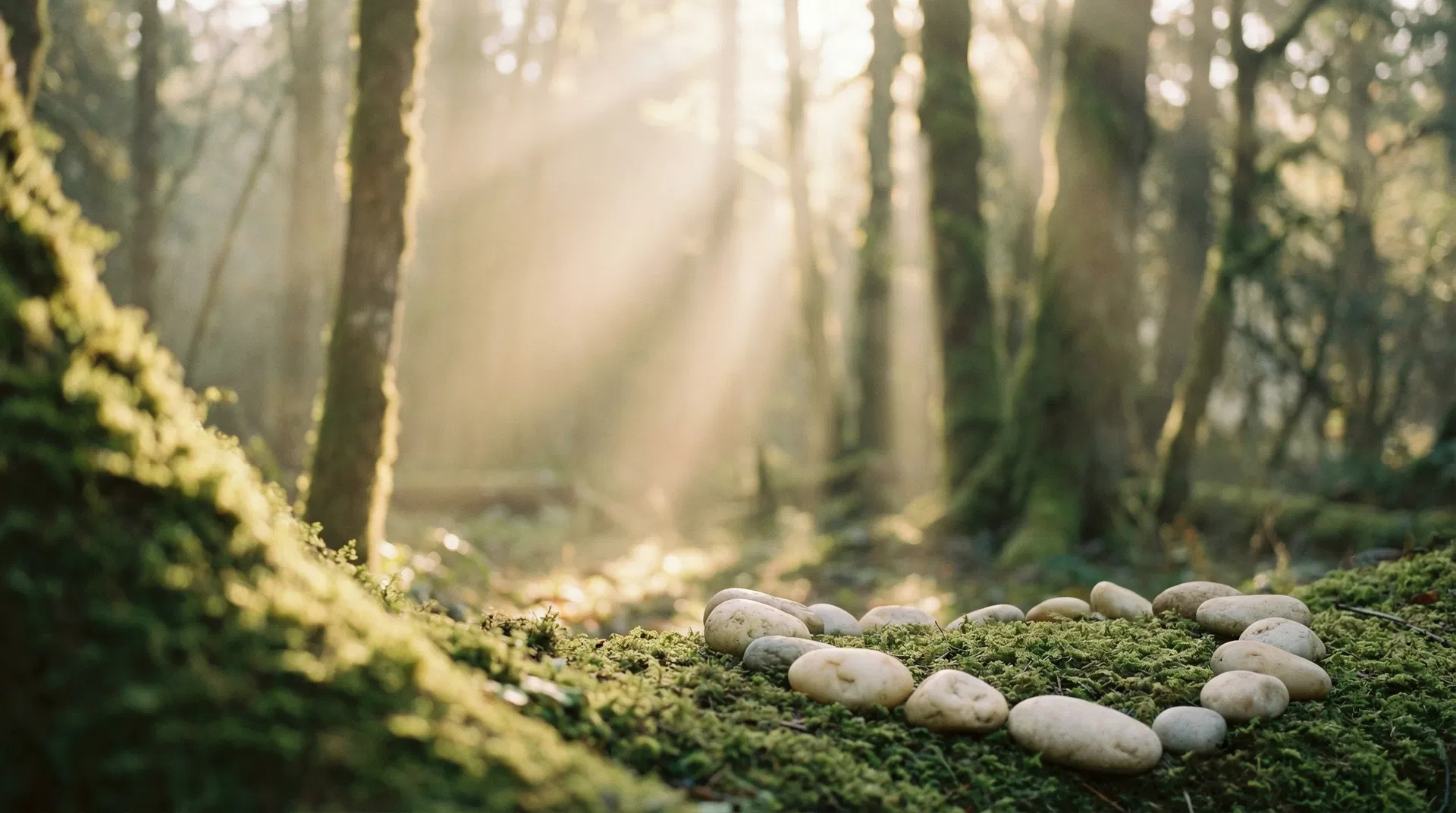 Serene meditation in nature