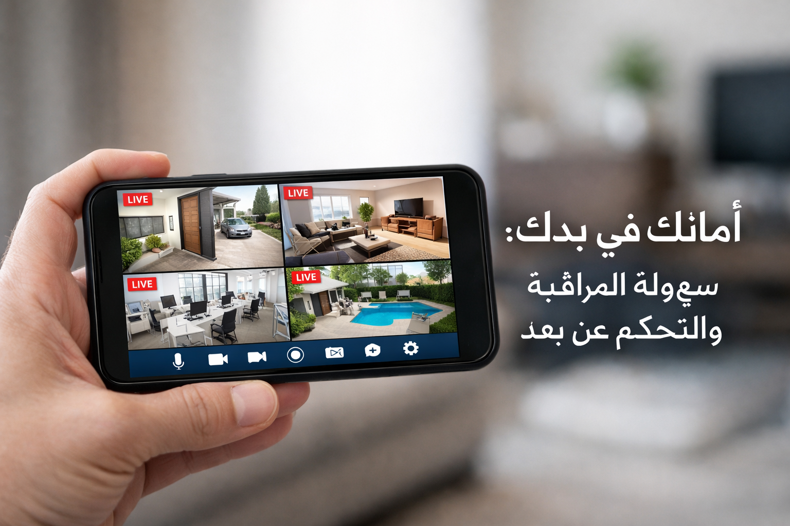 Controlling Security Cameras via Phone
