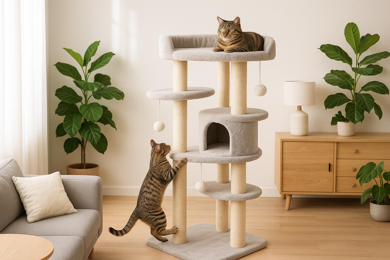 Hoofdafbeelding van een modern klimmeubel voor katten