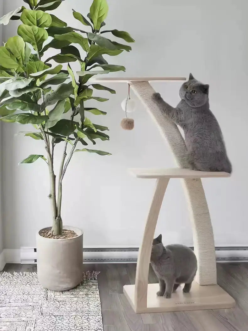 Stijlvolle krabpaal in de vorm van een kokosnootboom