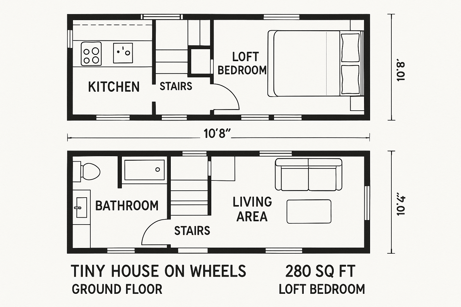 Loft Bedroom THOW