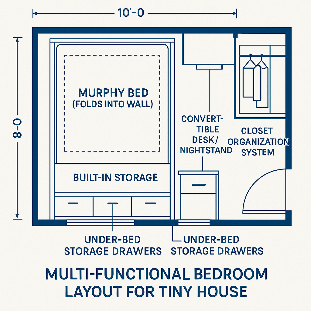 Multi-Functional Bedroom Layout