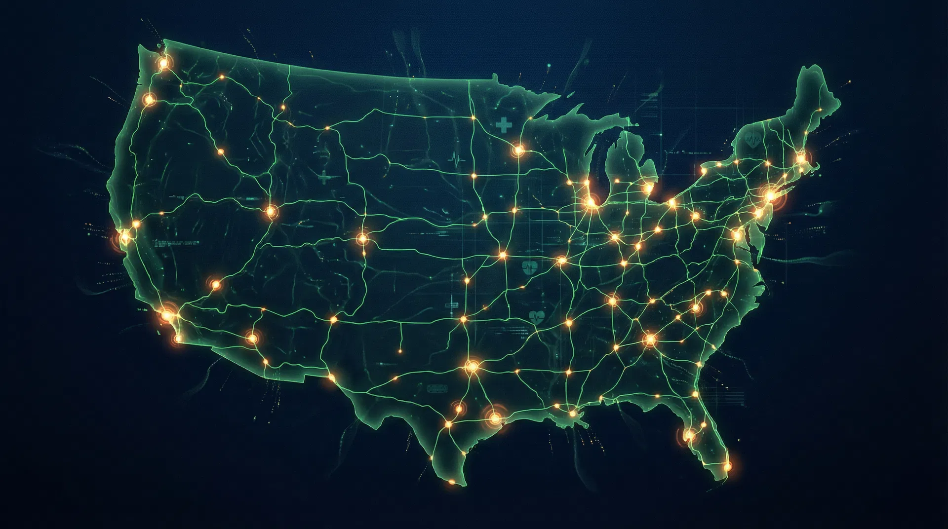 US healthcare compliance network map
