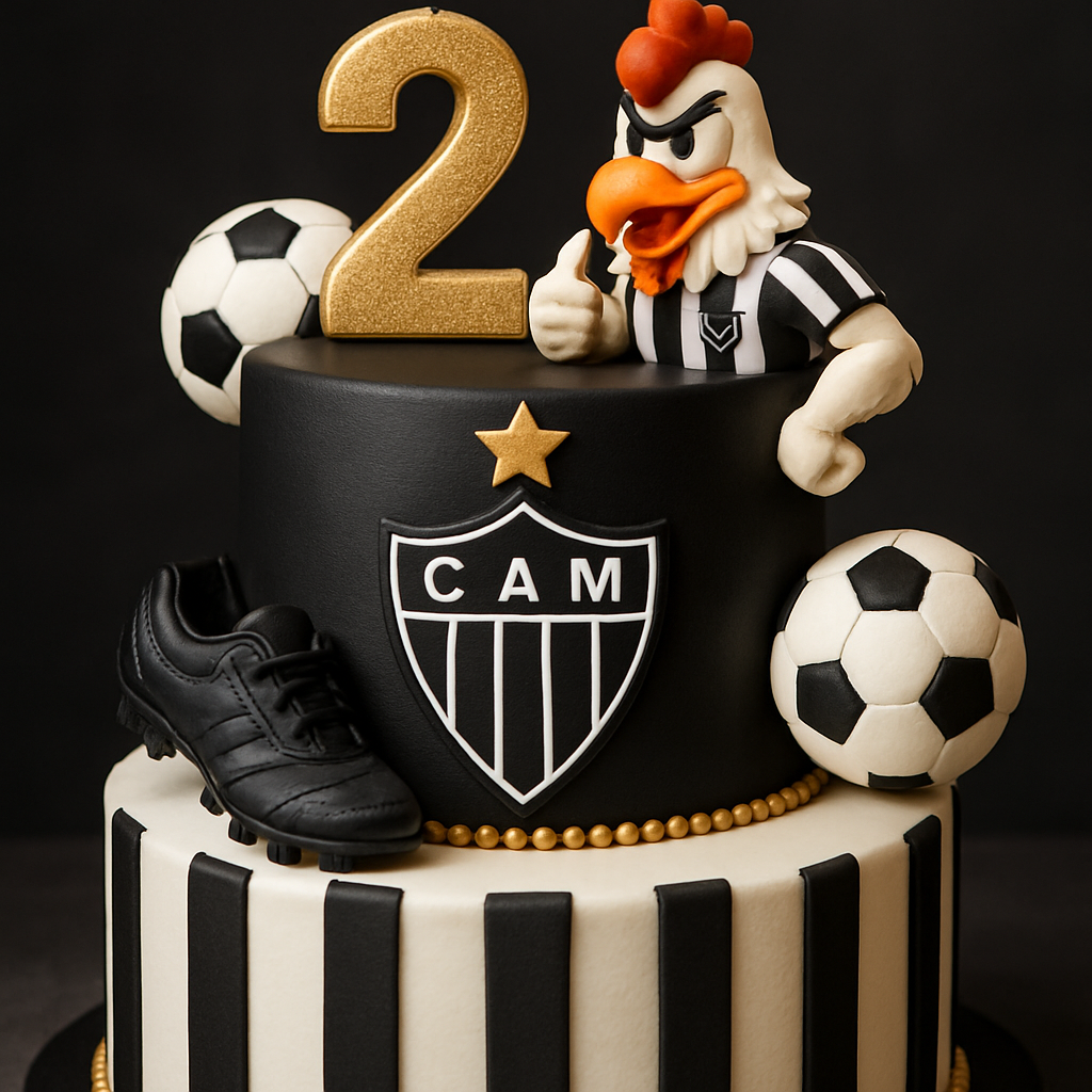 Bolo Atlético Mineiro Modelo 1