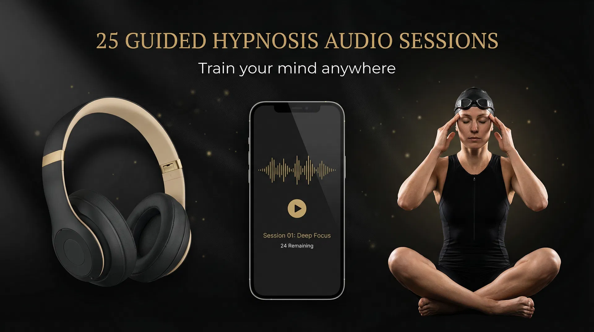 25 Guided Hypnosis Audio Sessions - Train Your Mind Anywhere