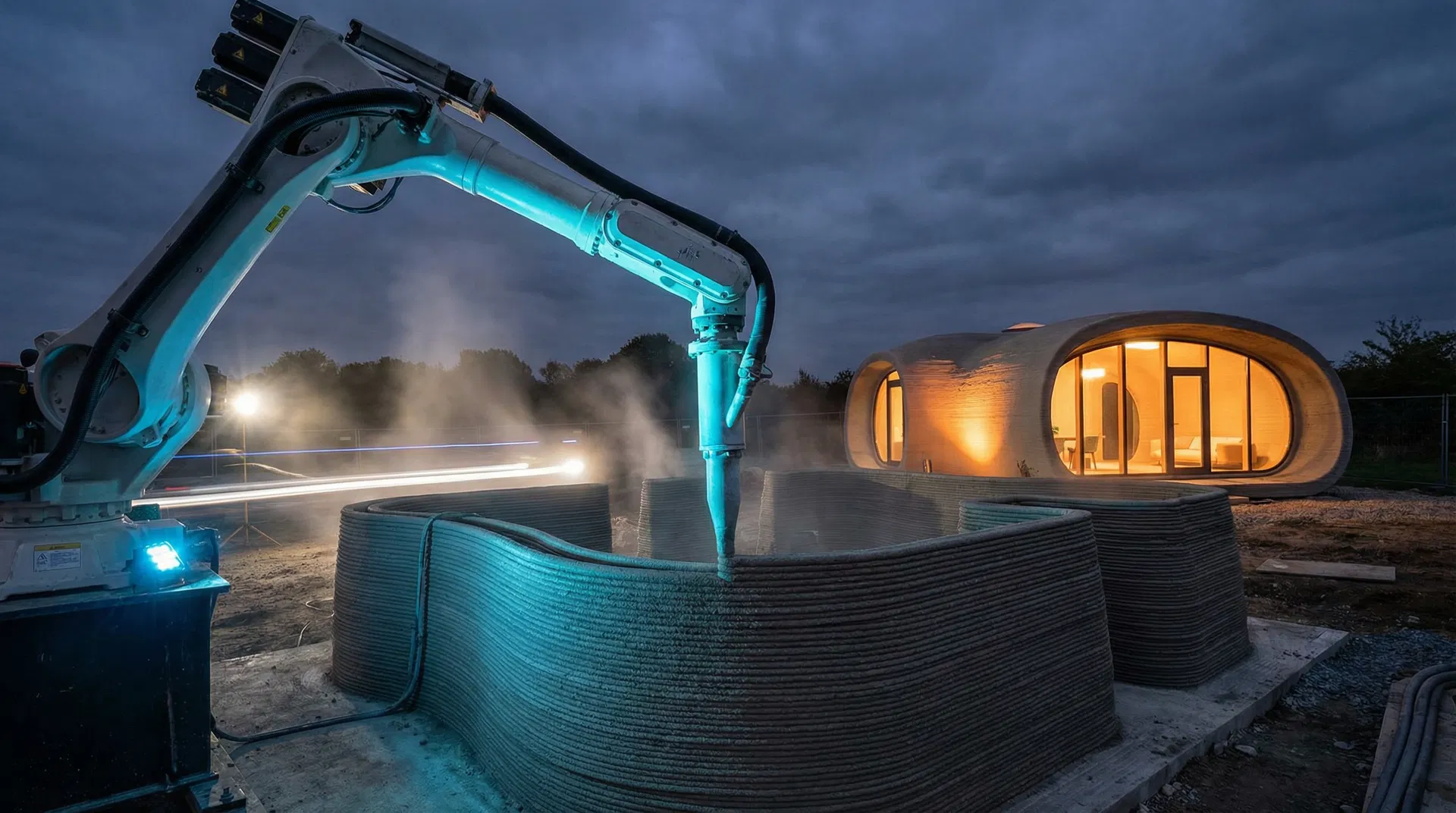 3D printed house construction