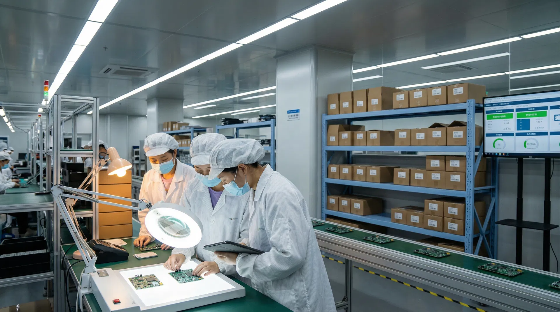 Qualitätskontrolle in unserer Fabrik in China