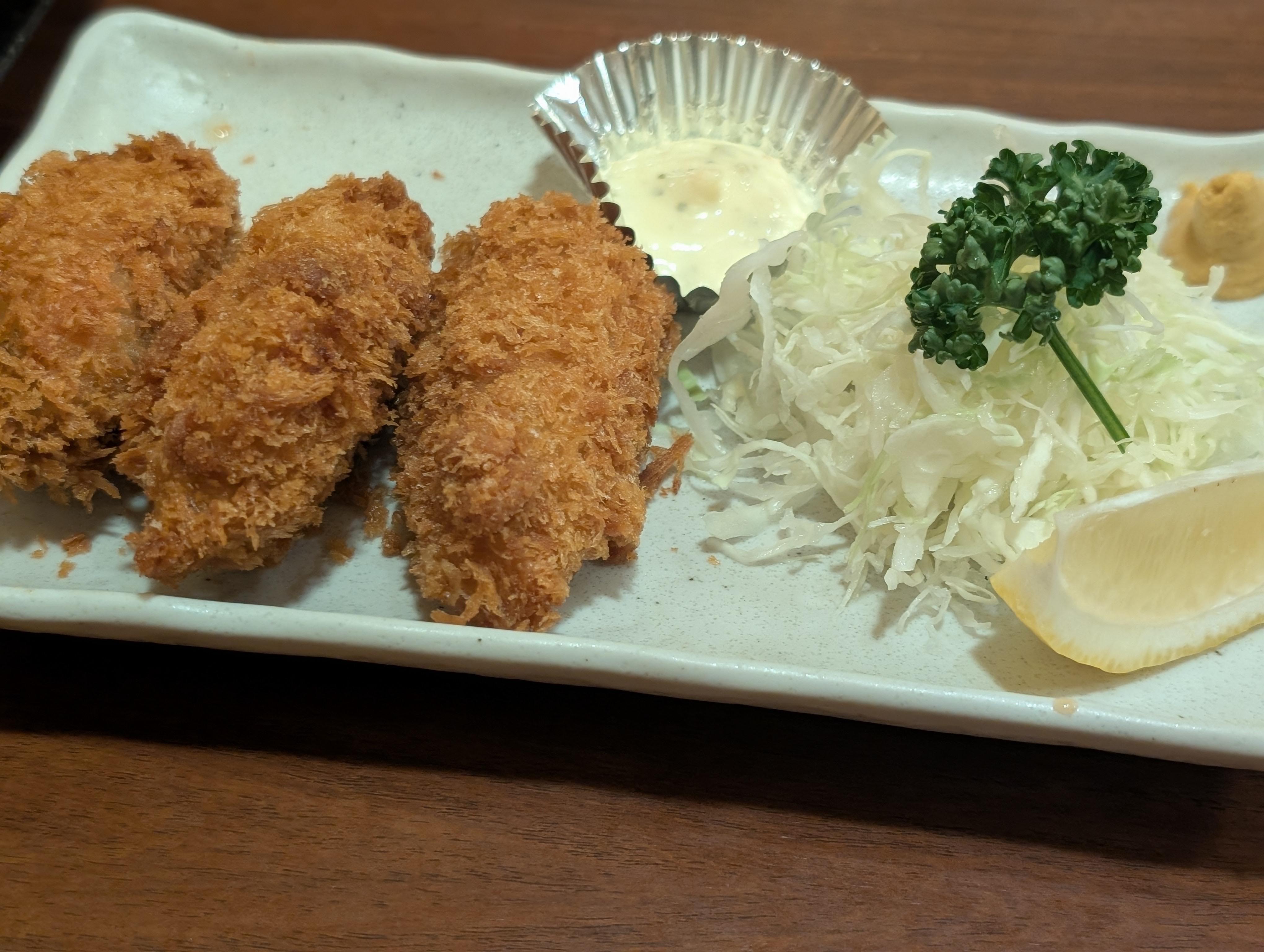 カキフライ定食