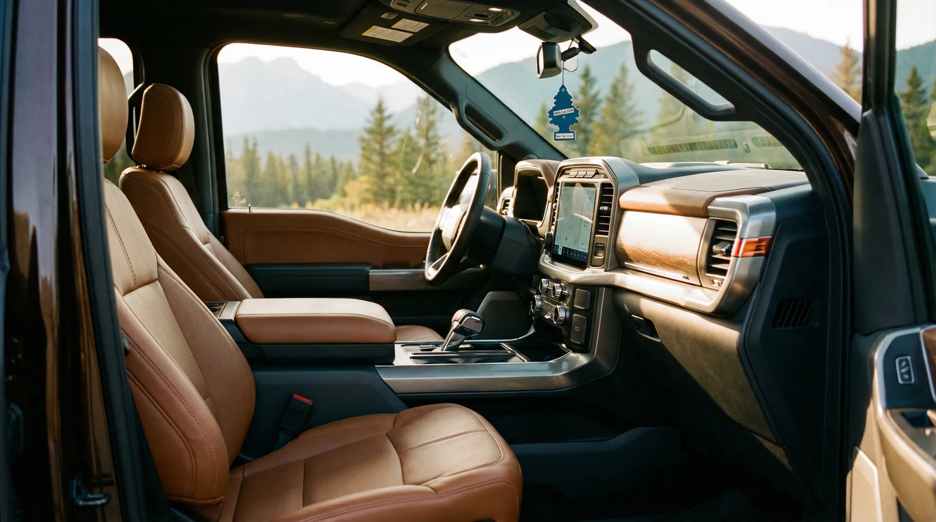 Clean pickup truck interior after ozone treatment